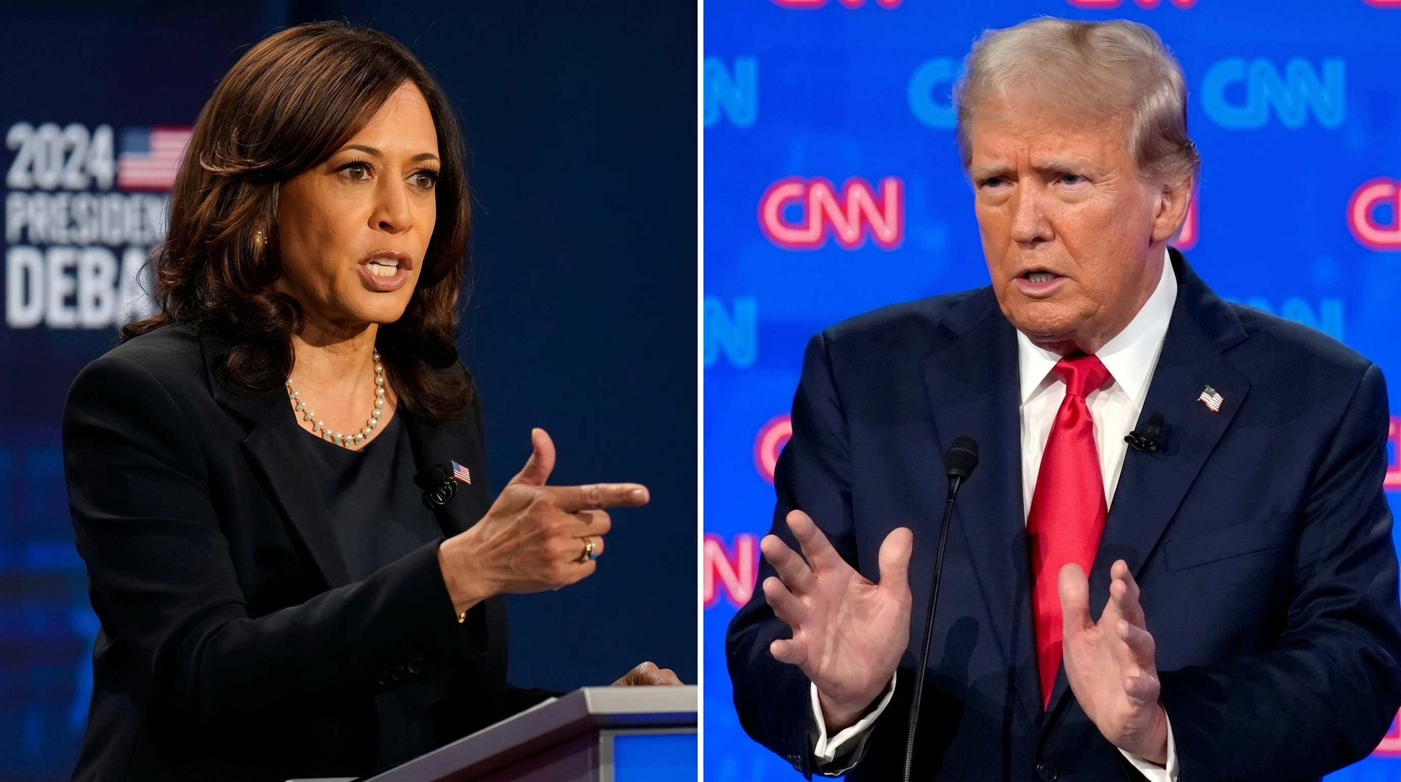 Trump y Kamala