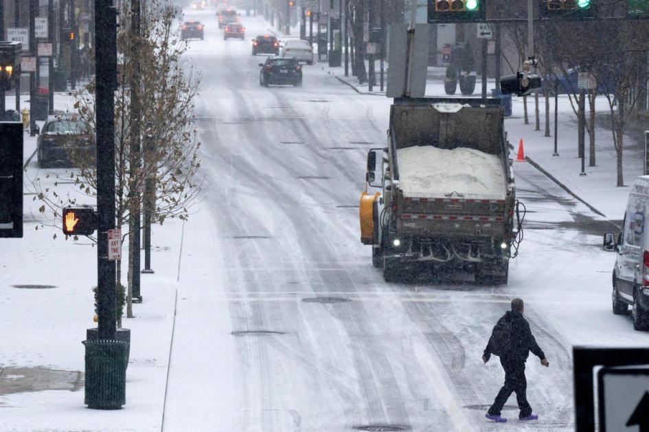 Calles llenas de nieve