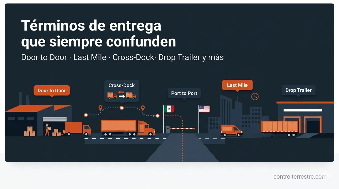 常に混乱を招く配送用語:door to door、last mile、cross-dock、drop trailer その他 - Glosario | Control Terrestre Blog