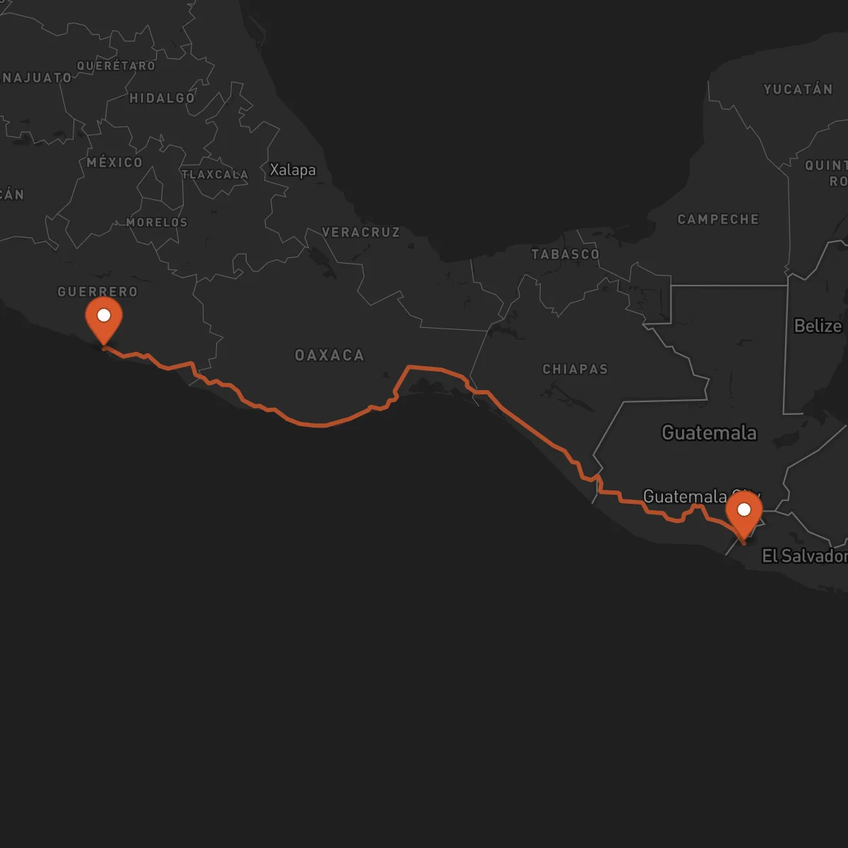 Ruta Acapulco - Ahuachapán