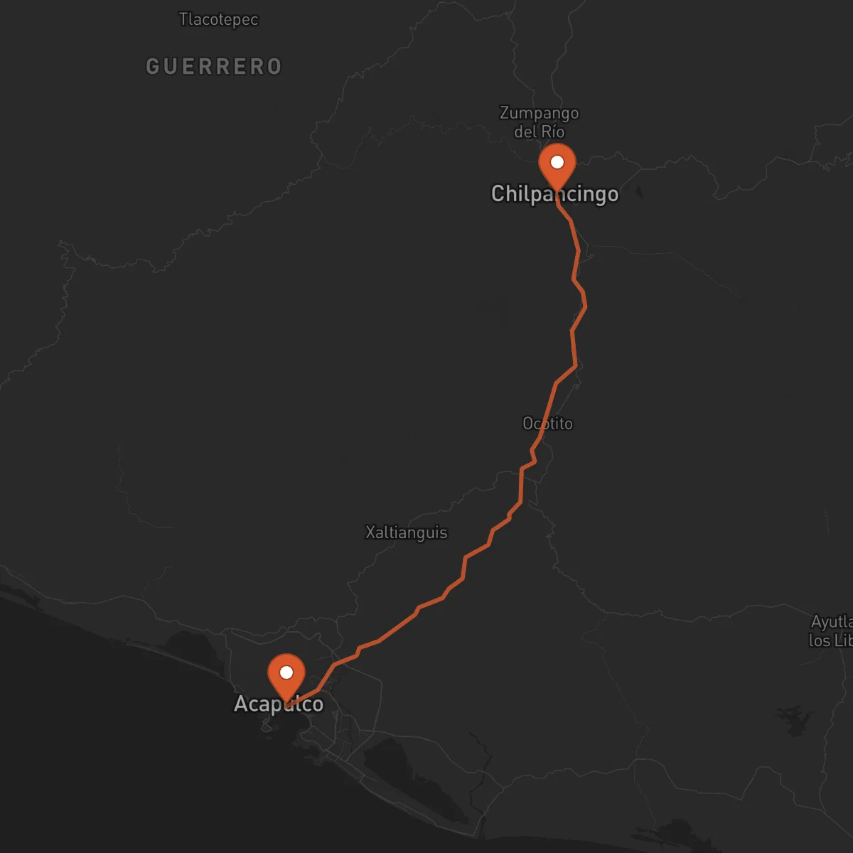 Ruta Acapulco - Chilpancingo de los Bravo