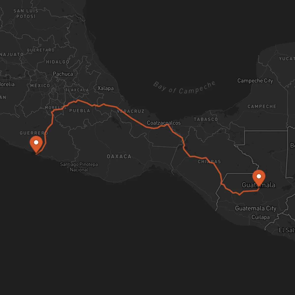 Ruta Cobán - Acapulco