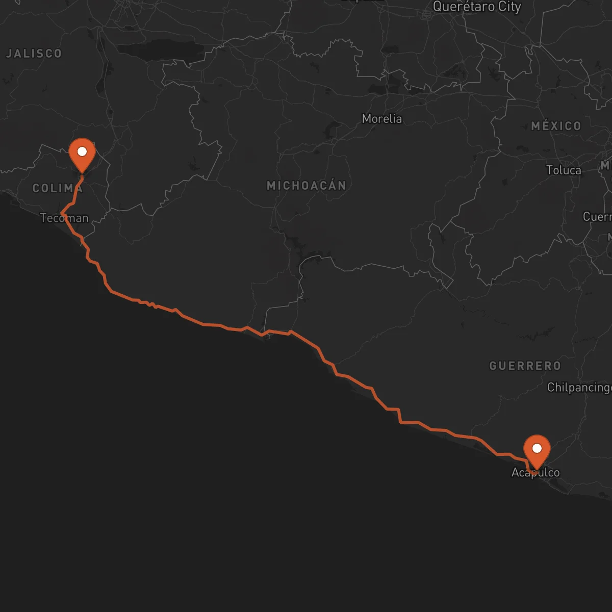 Ruta Acapulco - Colima