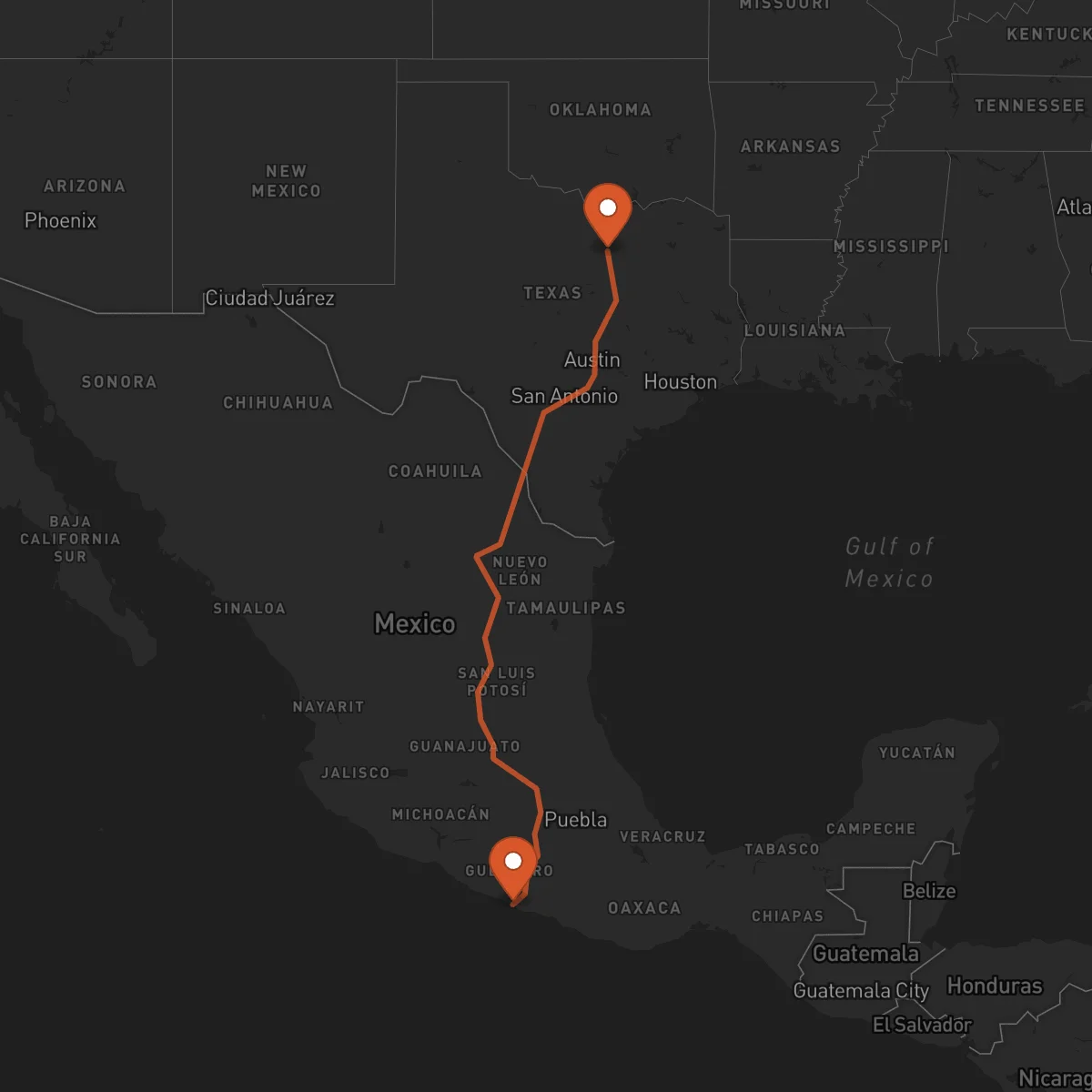 Ruta Acapulco - Fort Worth
