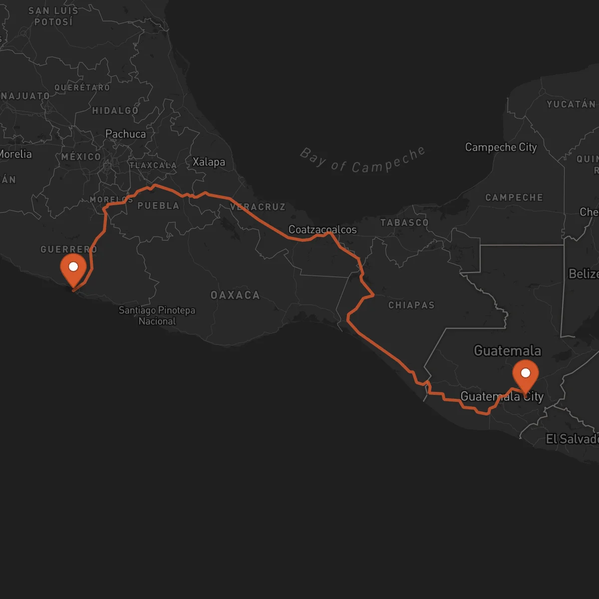 Ruta Acapulco - Jalapa
