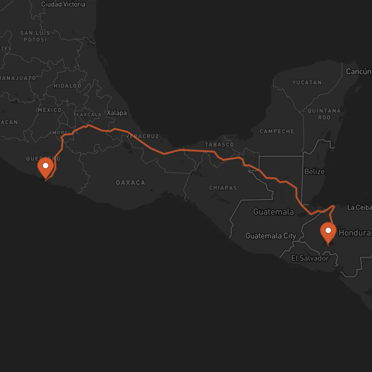 Ruta Acapulco - La Esperanza
