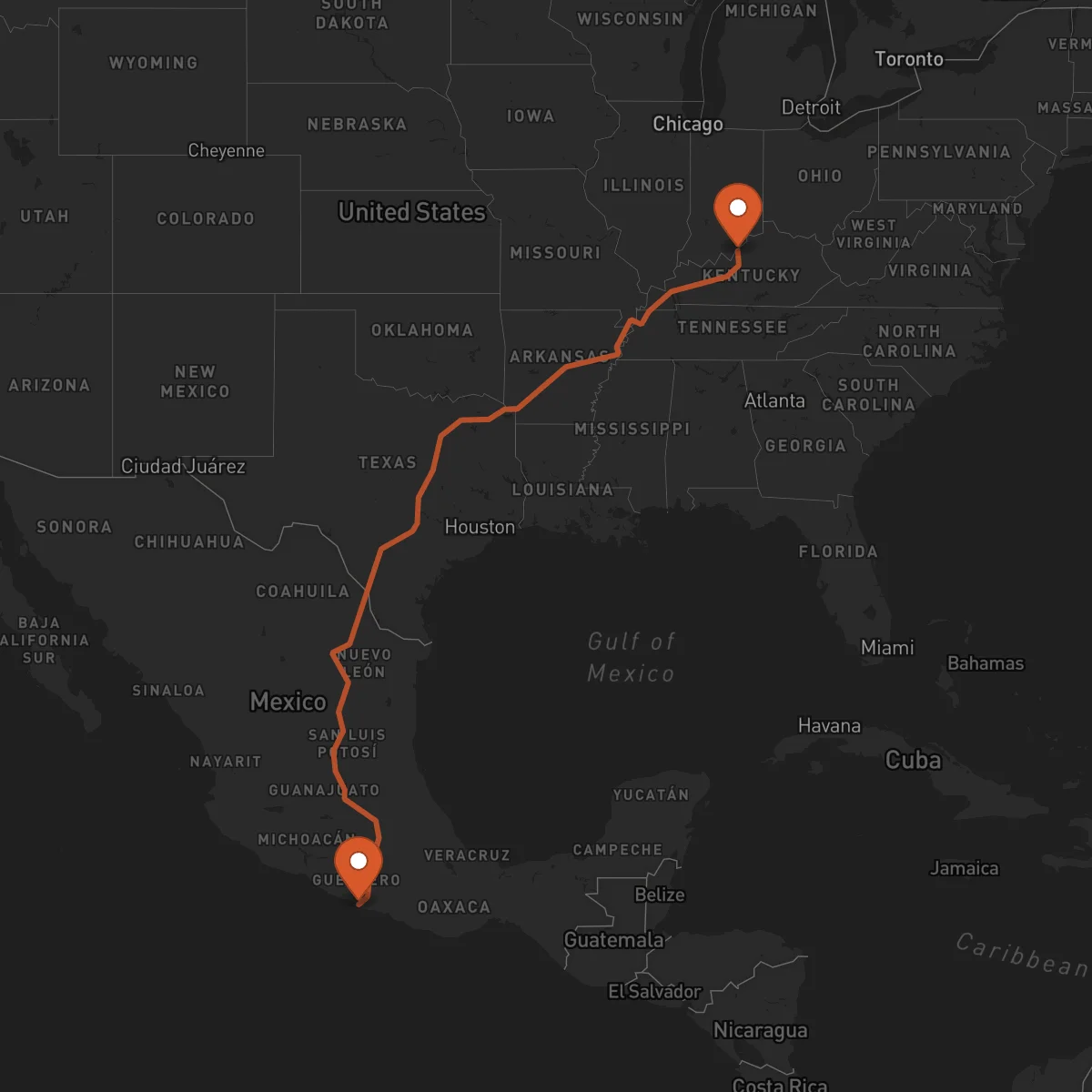 Ruta Acapulco - Louisville