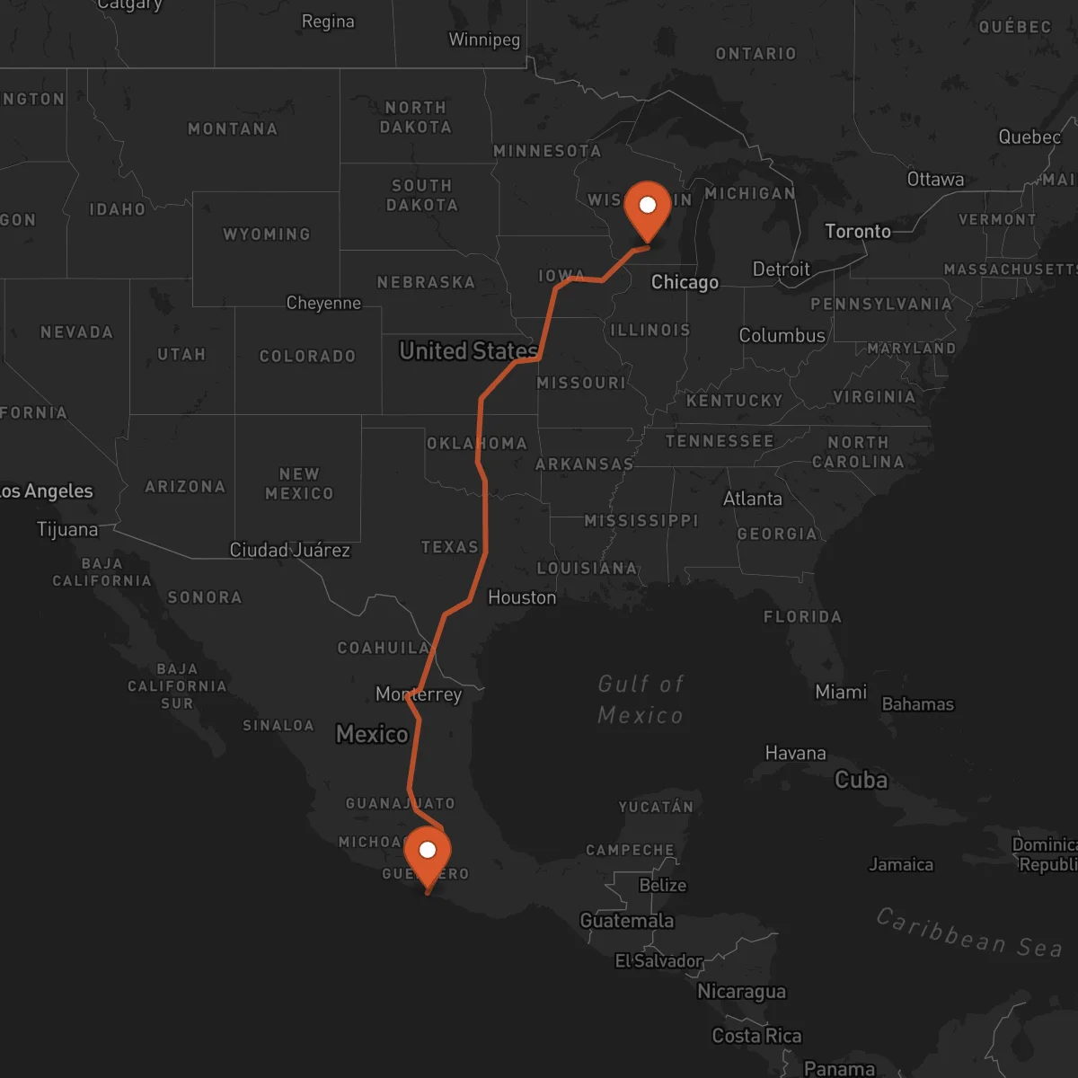 Ruta Acapulco - Madison