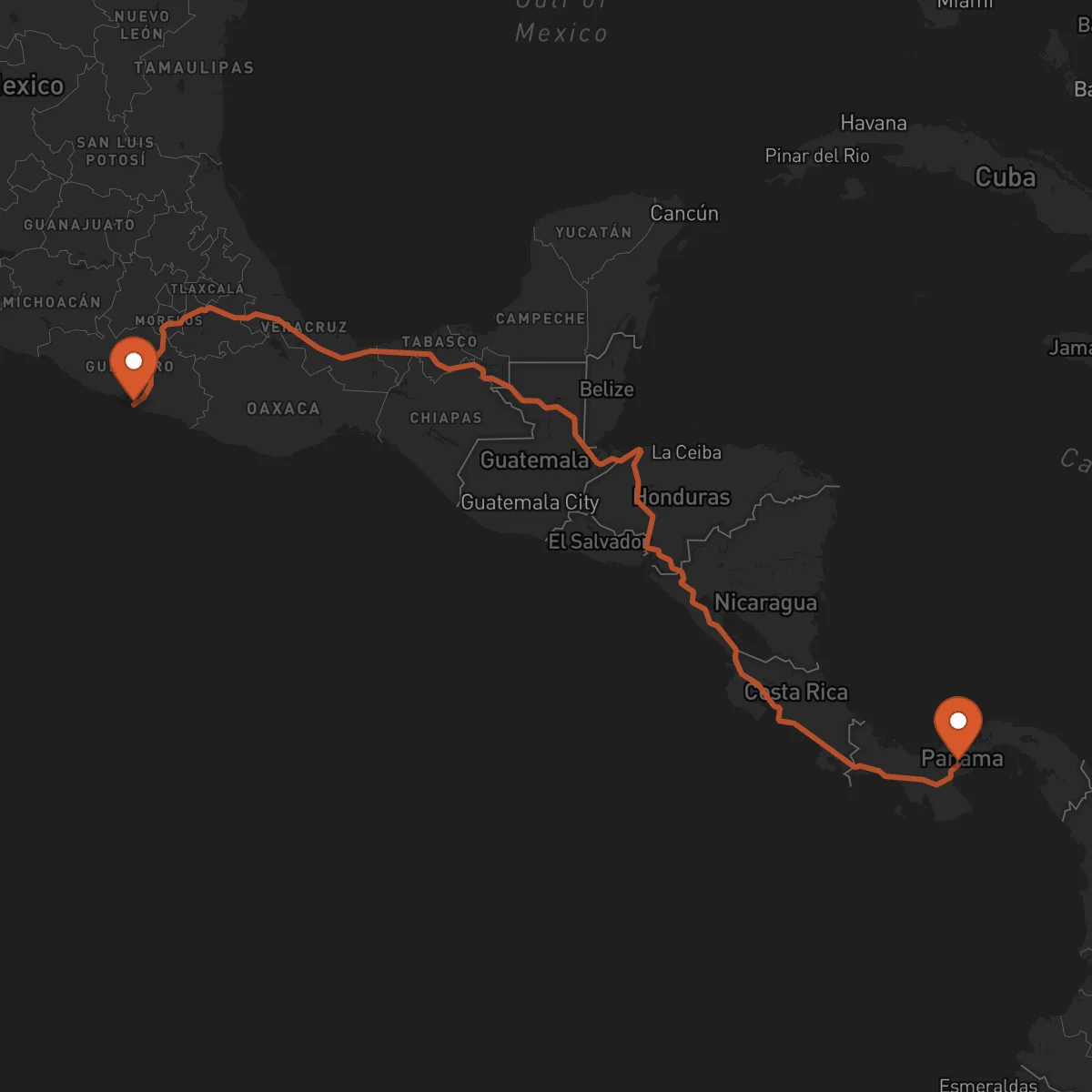 Ruta Acapulco - Penonomé