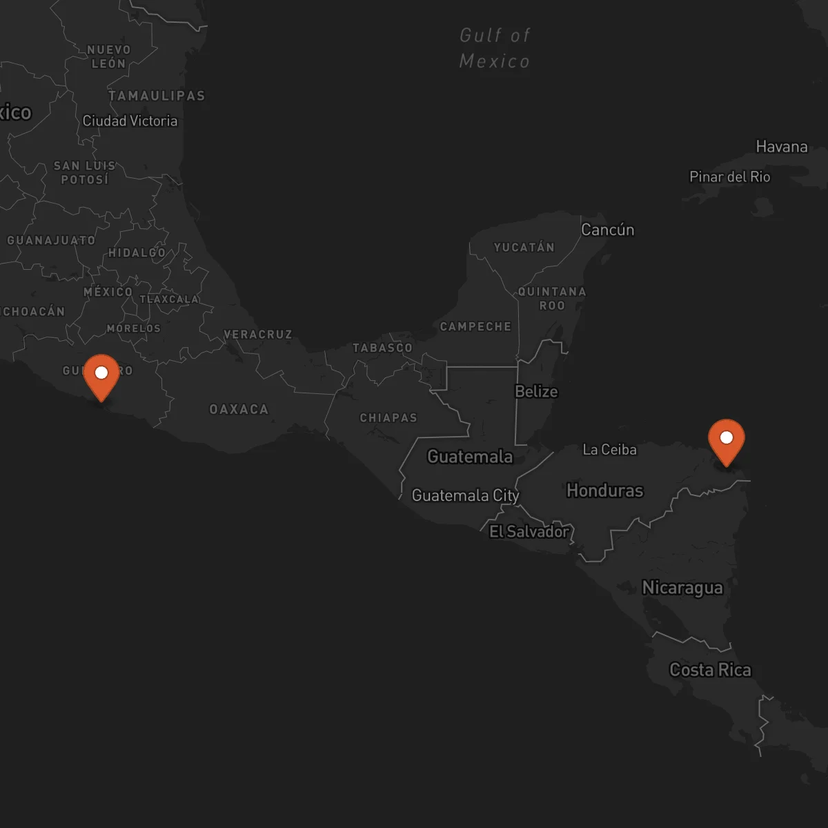 Ruta Acapulco - Puerto Lempira