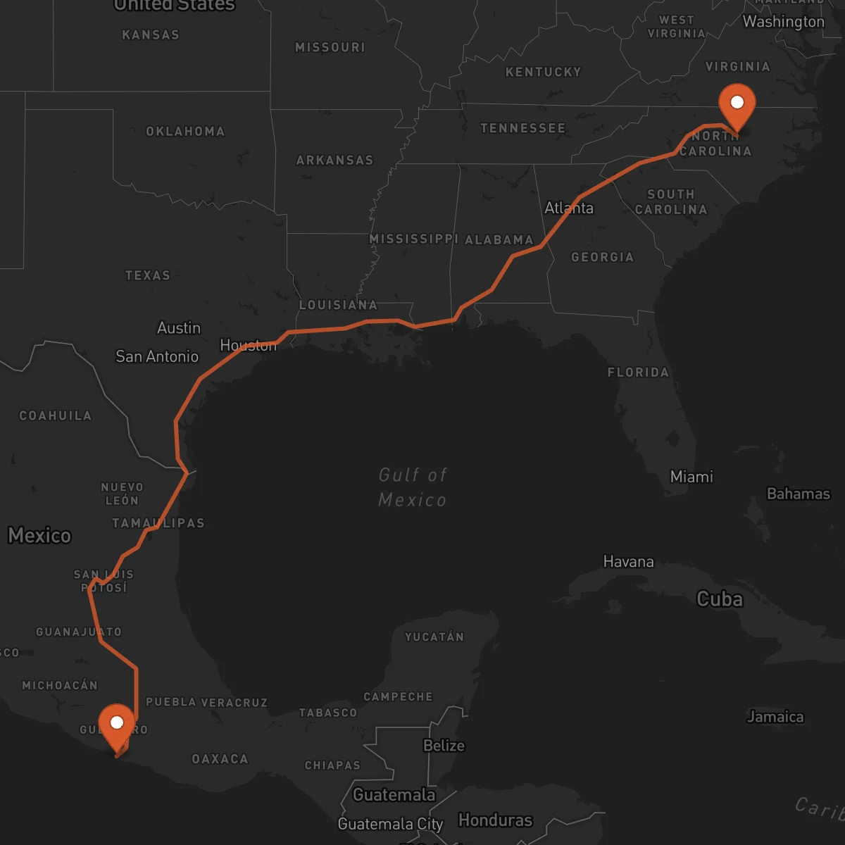 Ruta Raleigh - Acapulco