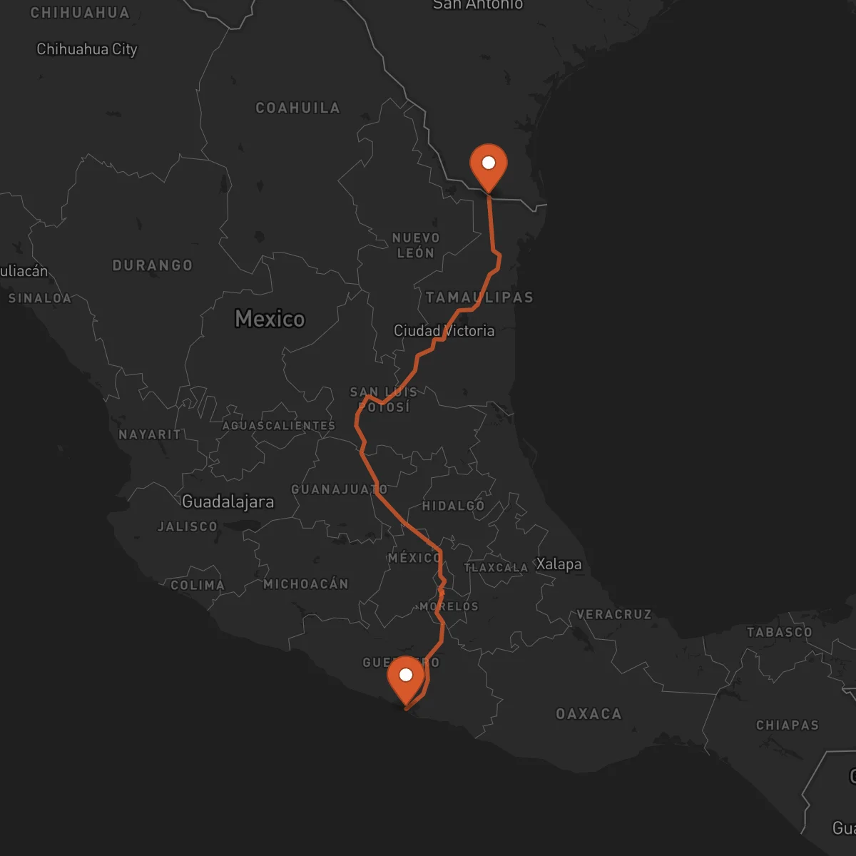 Ruta Reynosa - Acapulco