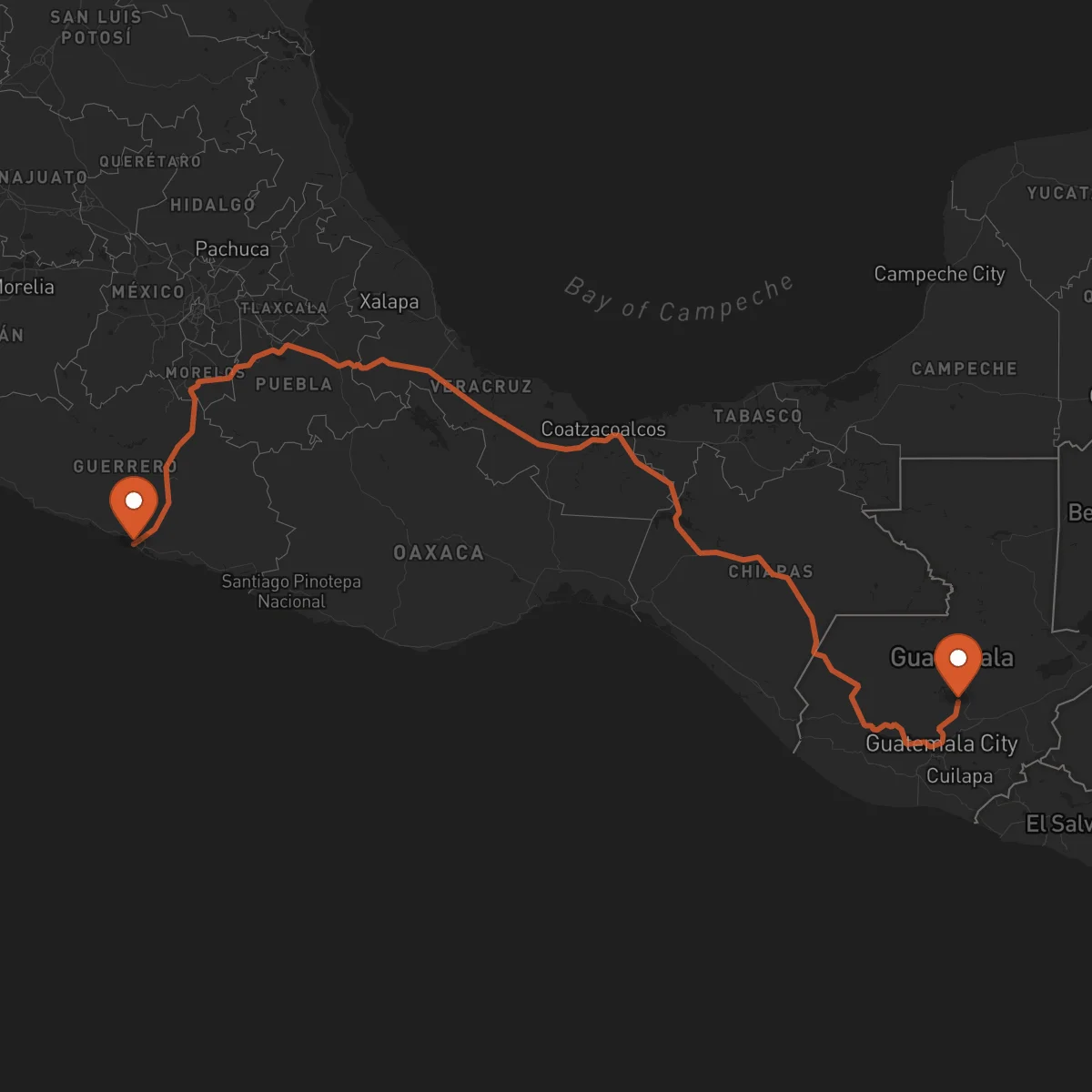 Ruta Salamá - Acapulco