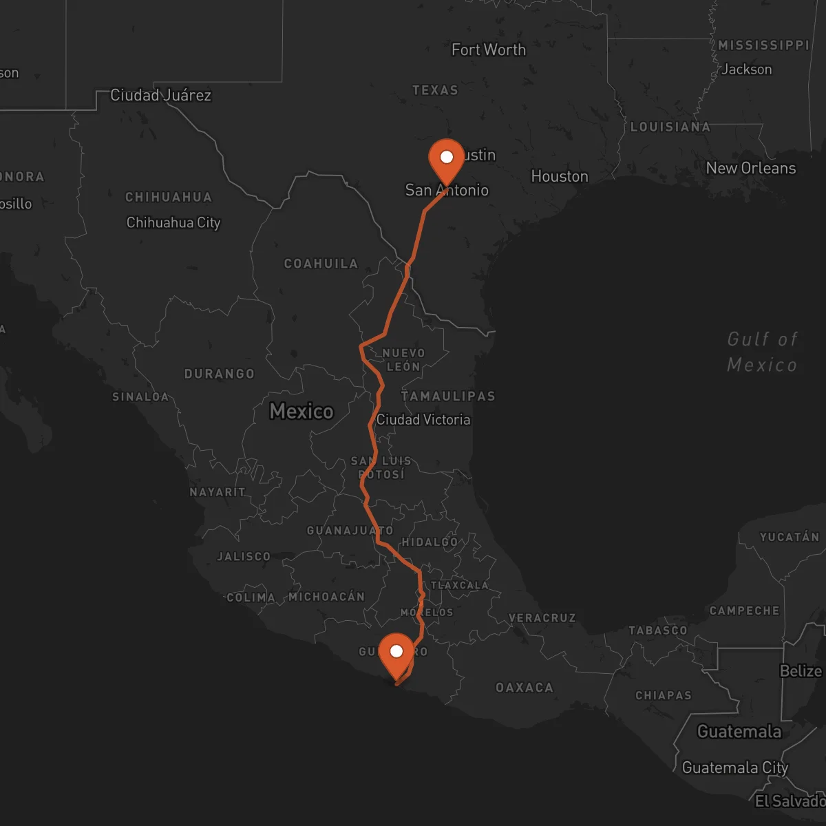 Ruta Acapulco - San Antonio