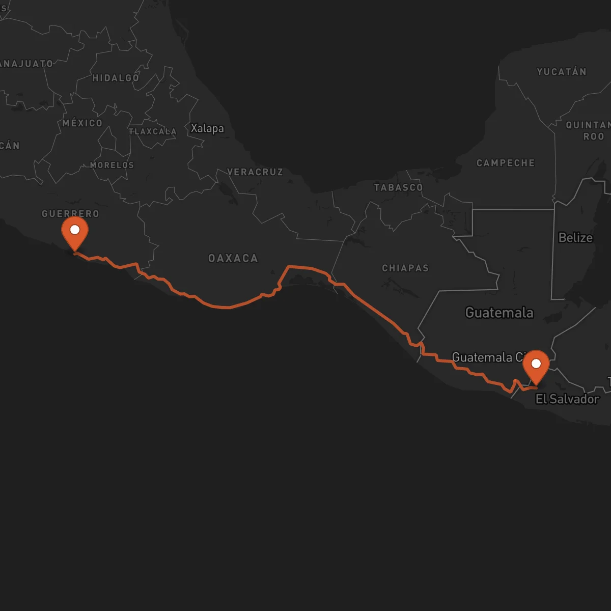 Ruta Santa Ana - Acapulco