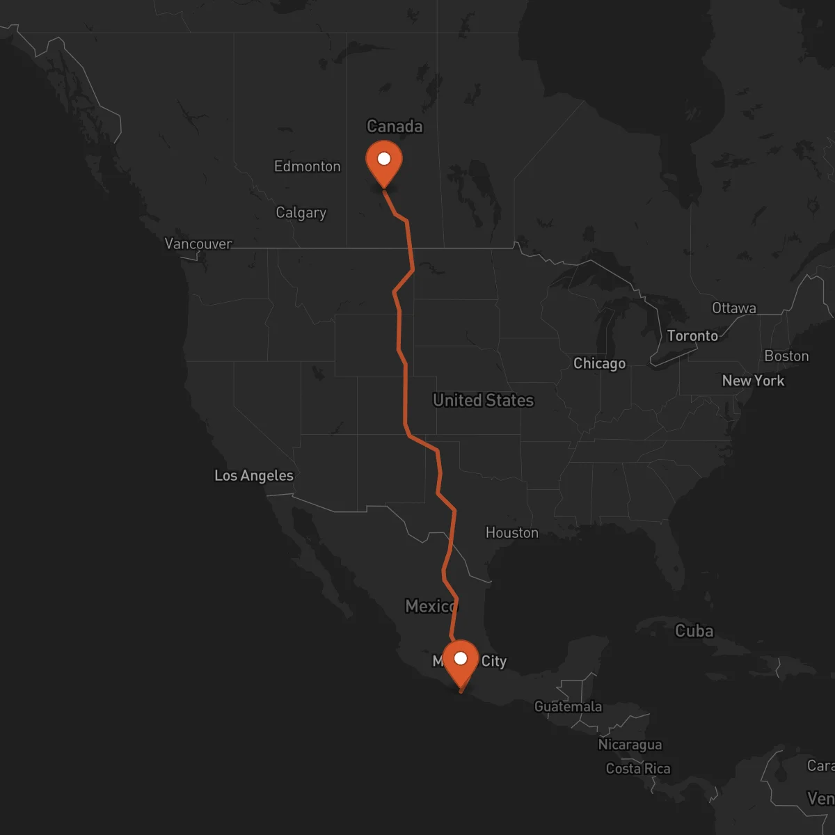 Ruta Acapulco - Saskatoon