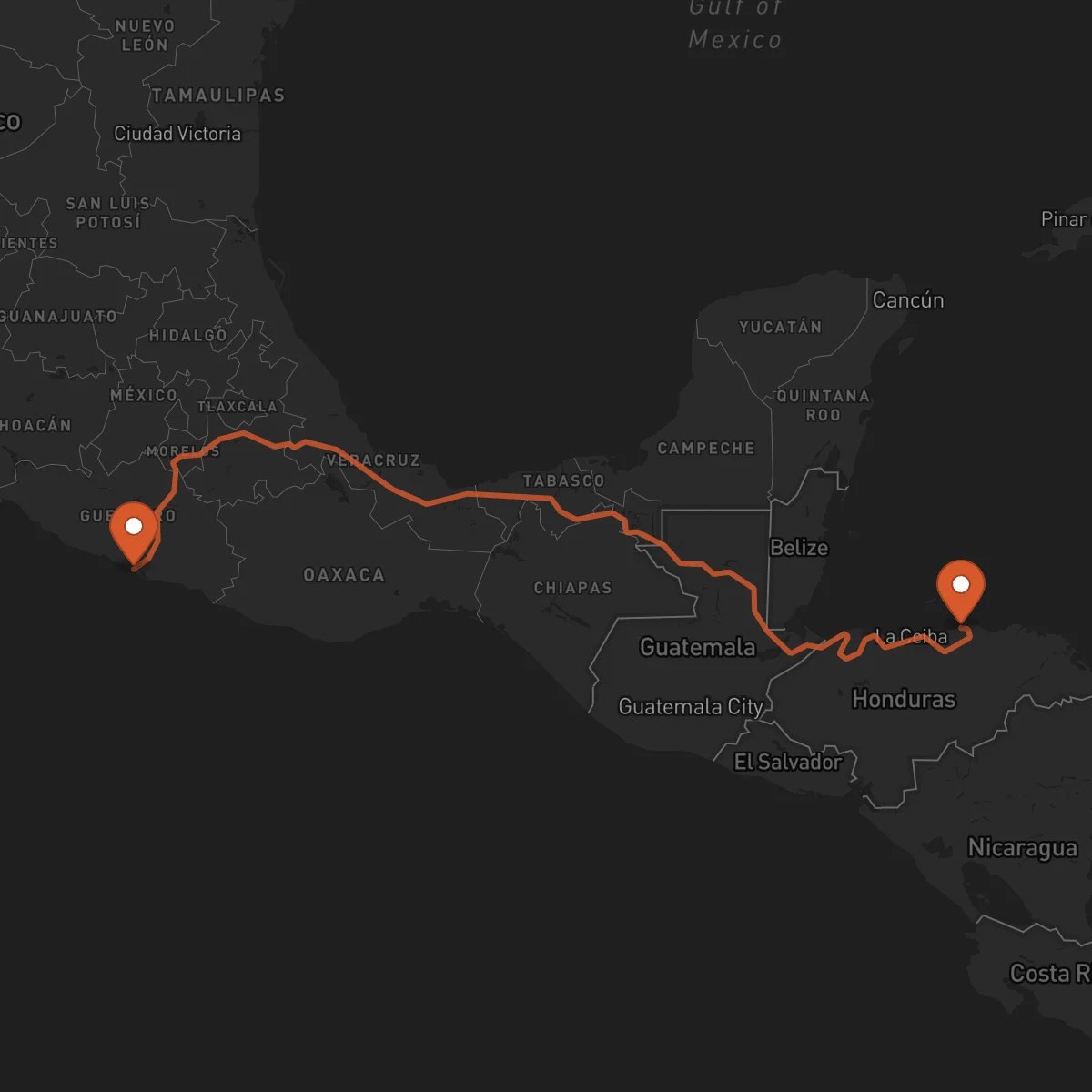 Ruta Acapulco - Trujillo