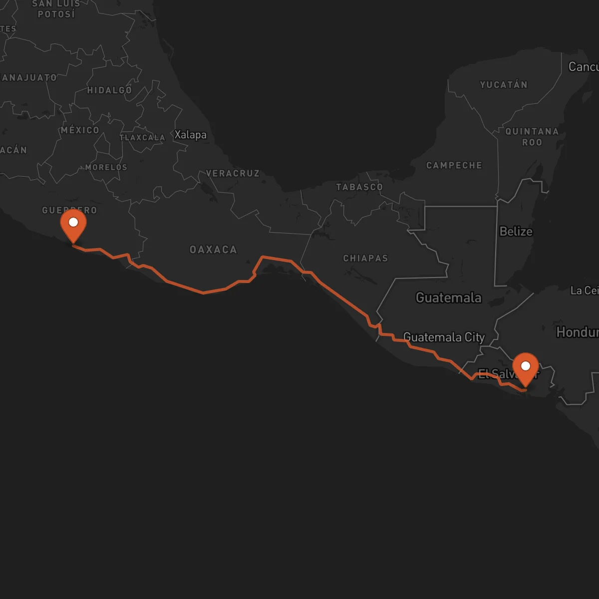 Ruta Acapulco - Usulután