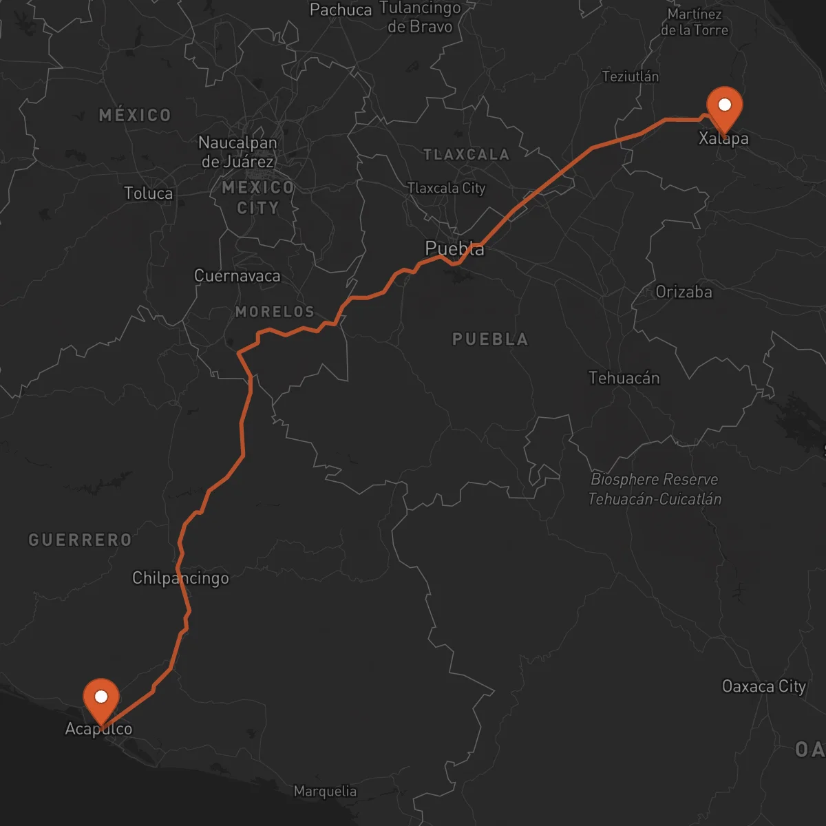 Ruta Acapulco - Xalapa