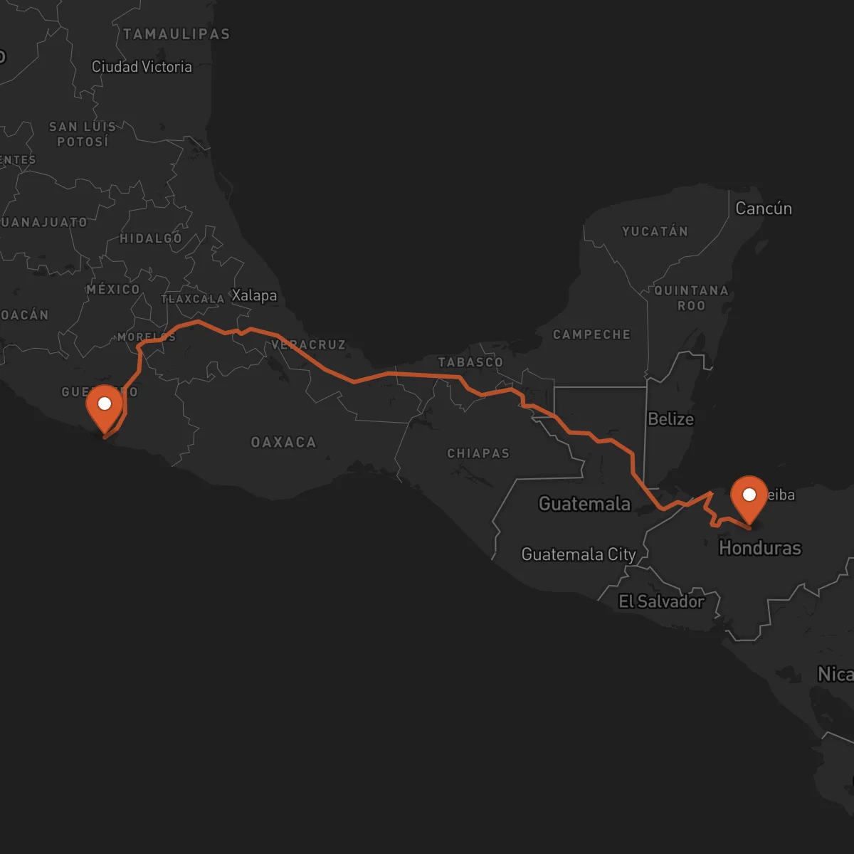 Ruta Yoro - Acapulco