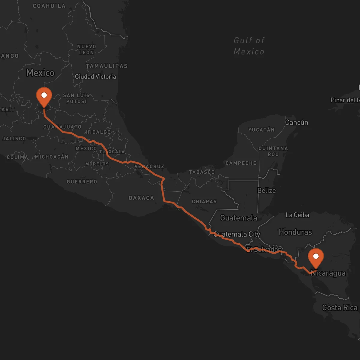 Ruta Boaco - Aguascalientes