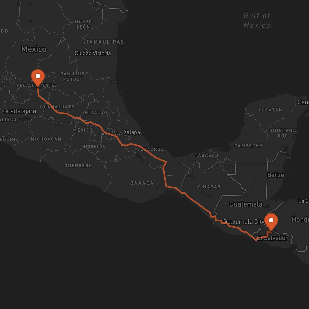 Ruta Chalatenango - Aguascalientes