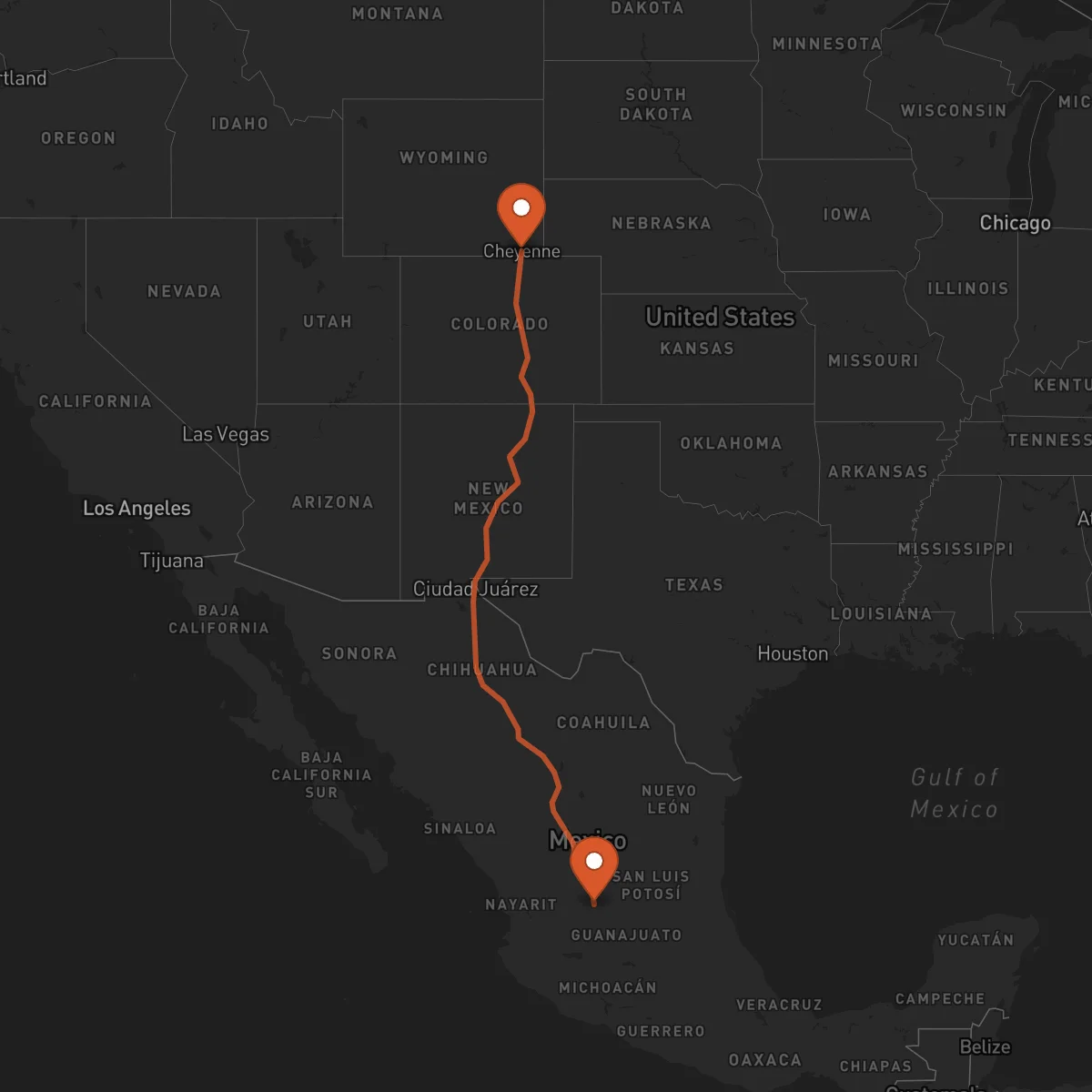 Ruta Cheyenne - Aguascalientes