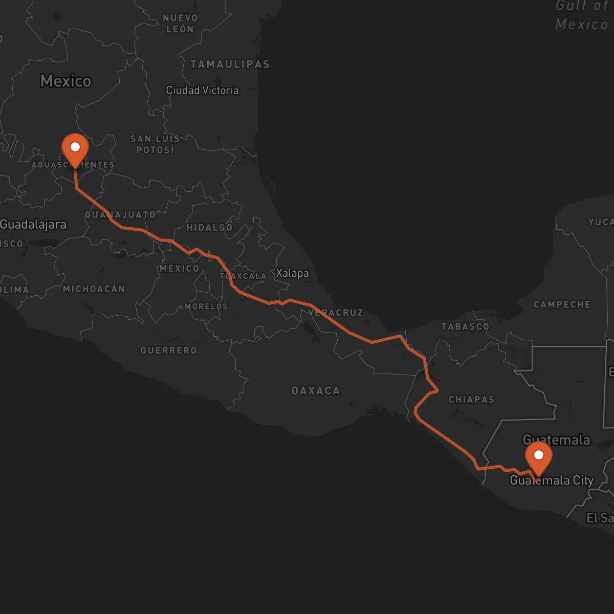 Ruta Chimaltenango - Aguascalientes
