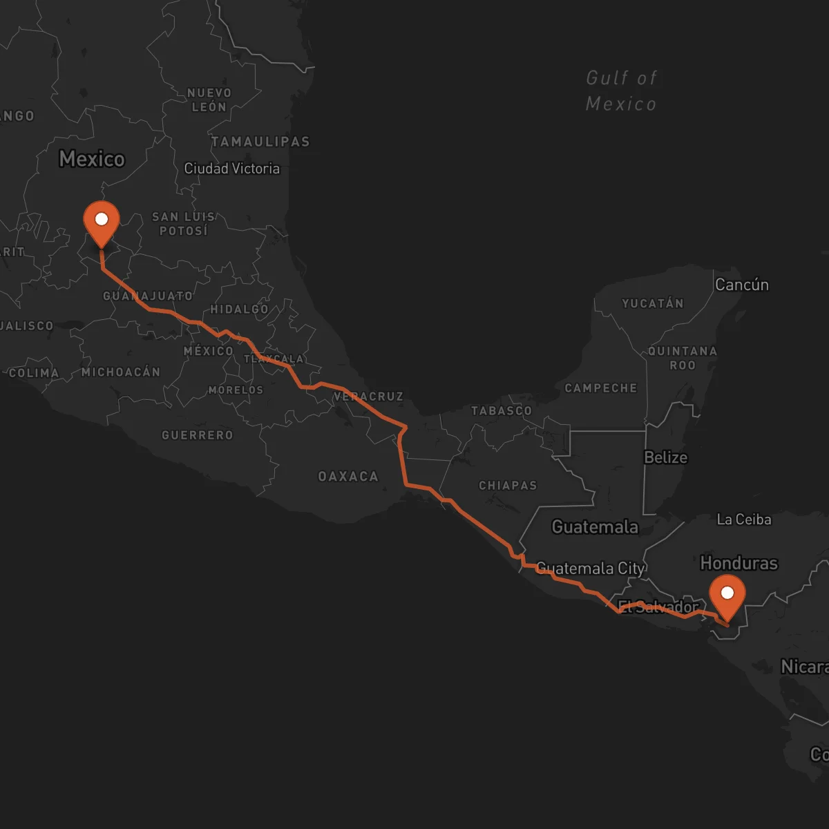 Ruta Choluteca - Aguascalientes