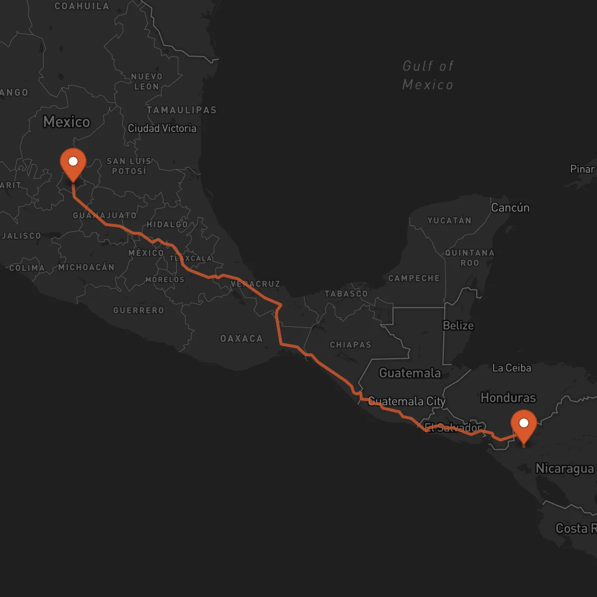 Ruta Estelí - Aguascalientes