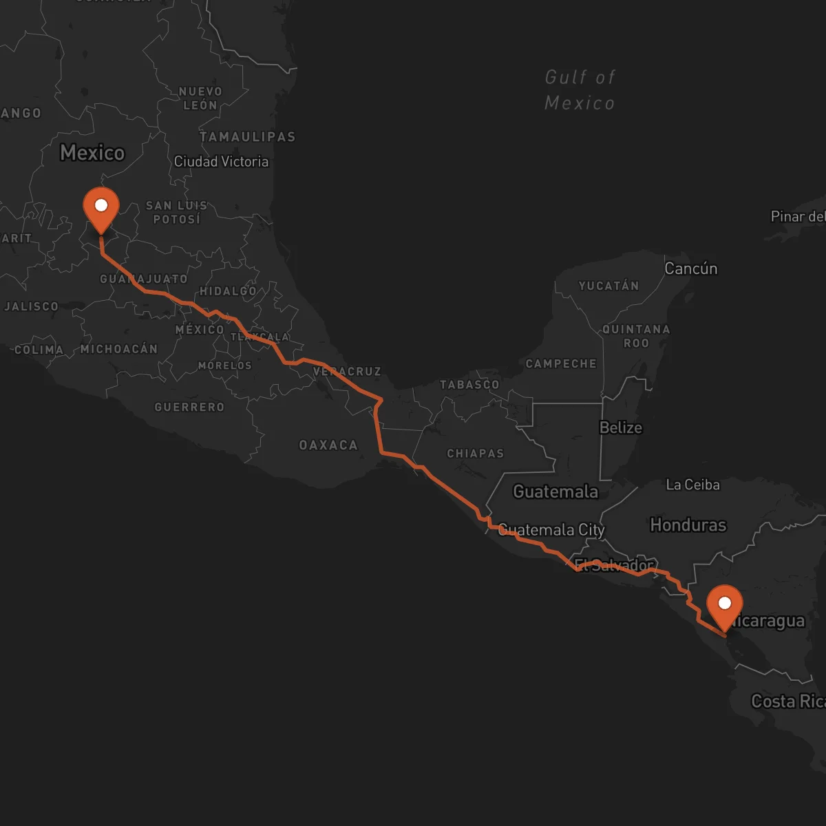 Ruta Granada - Aguascalientes