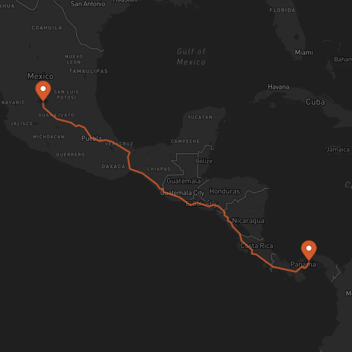 Ruta La Chorrera - Aguascalientes