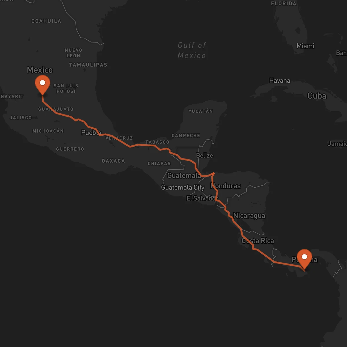 Ruta Las Tablas - Aguascalientes