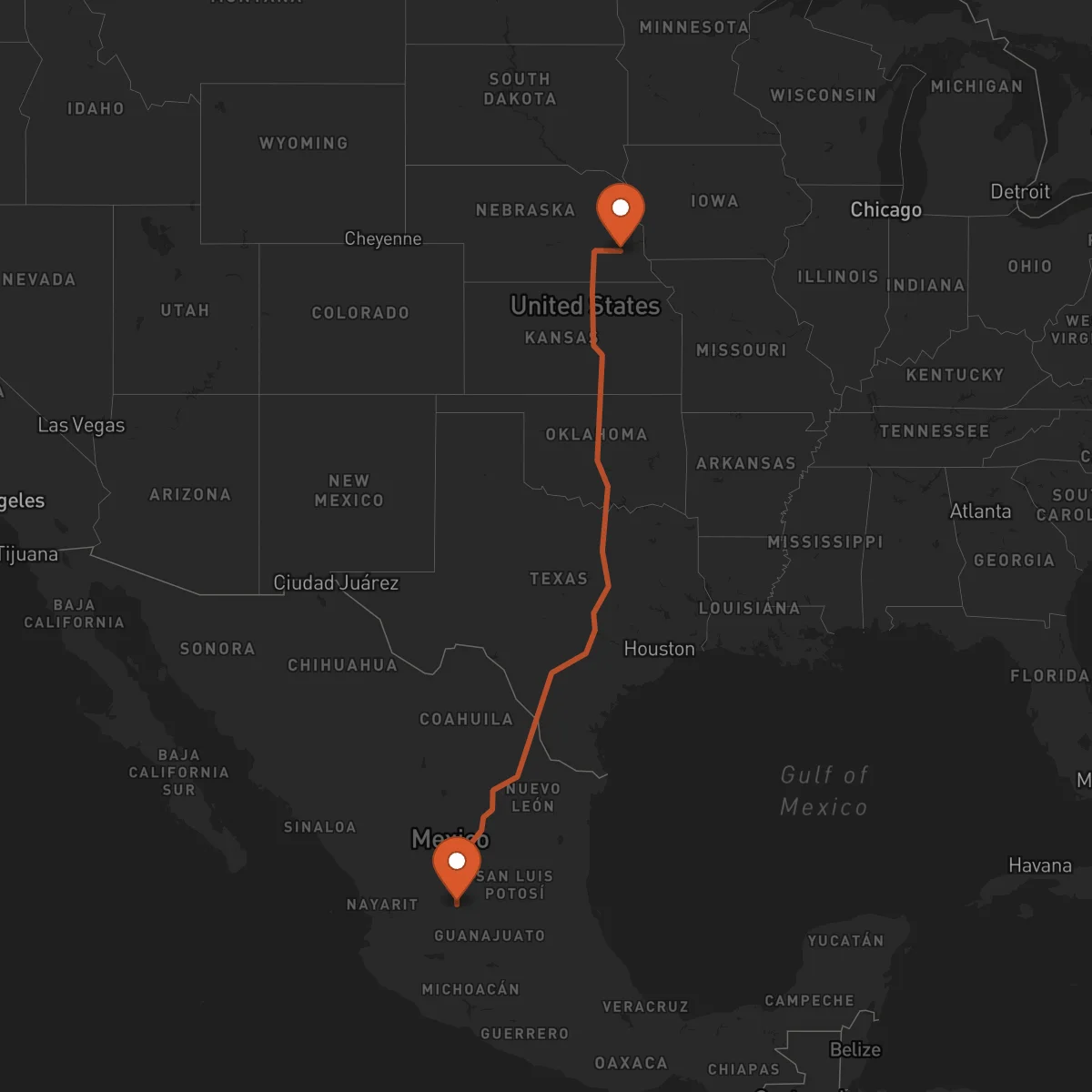 Ruta Lincoln - Aguascalientes