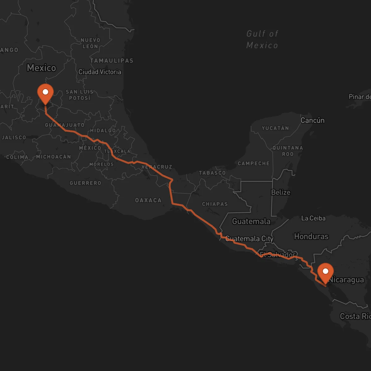 Ruta Masaya - Aguascalientes