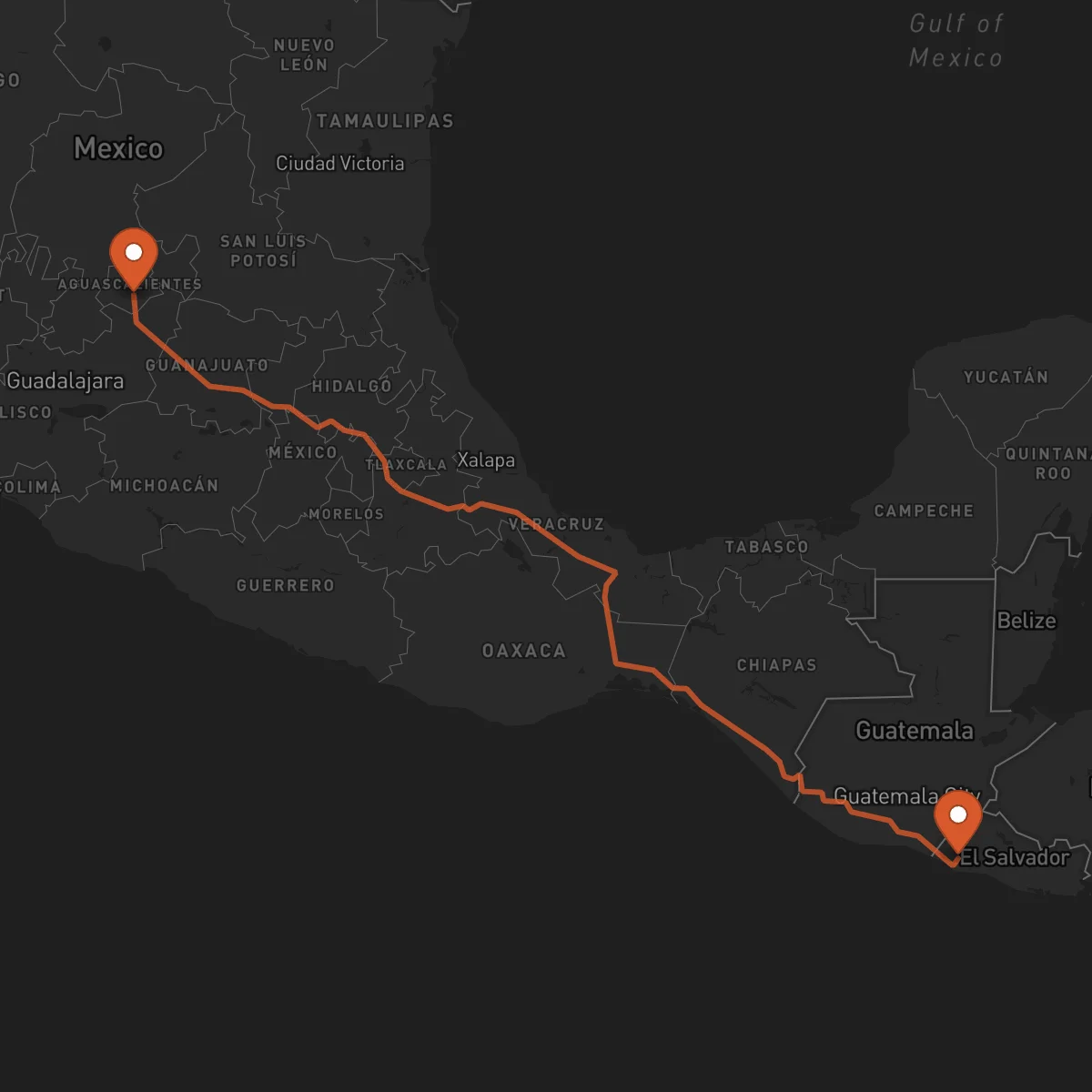 Ruta Sonsonate - Aguascalientes