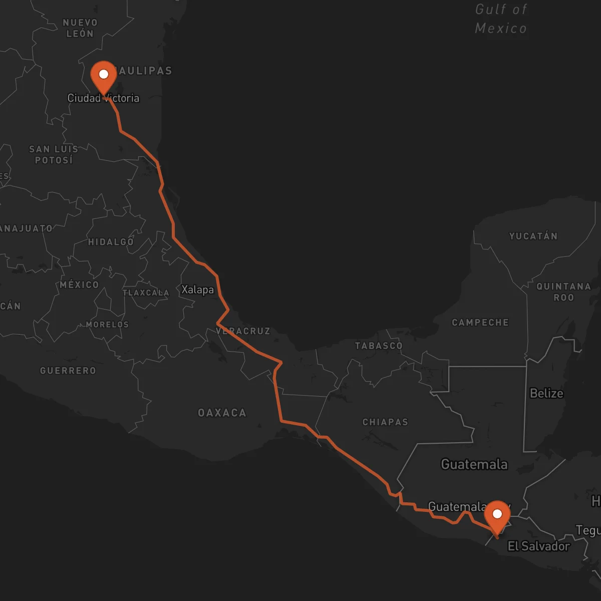 Ruta Ahuachapán - Ciudad Victoria