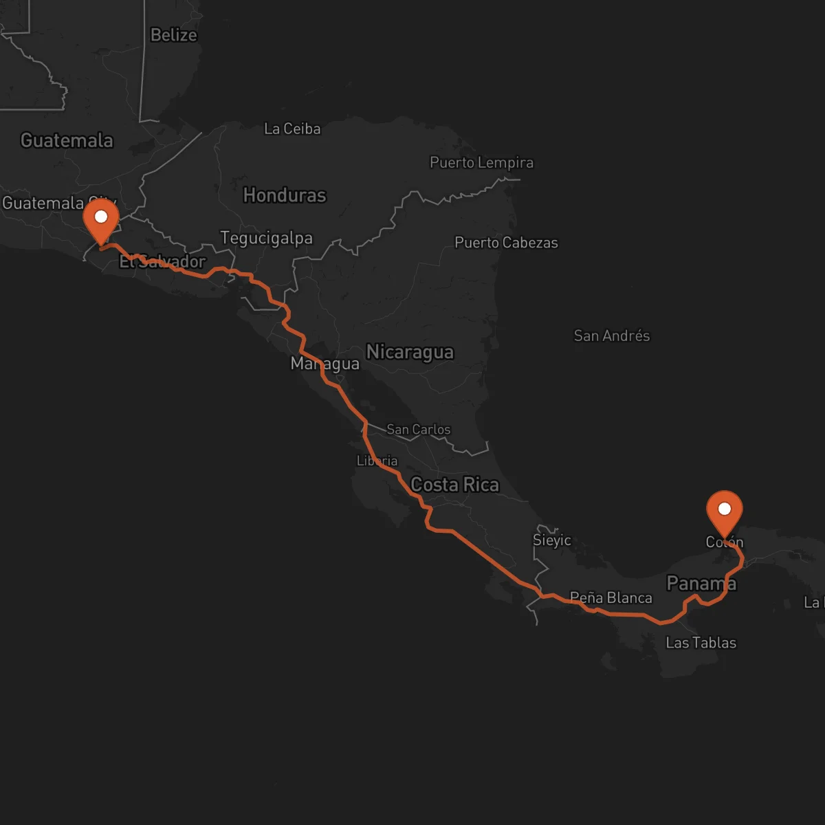 Ruta Ahuachapán - Colón