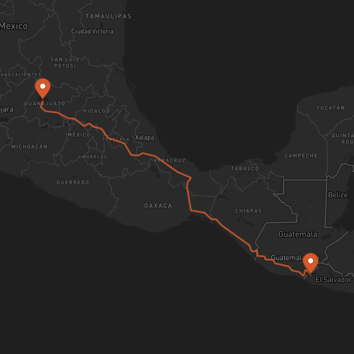 Ruta Ahuachapán - Guanajuato