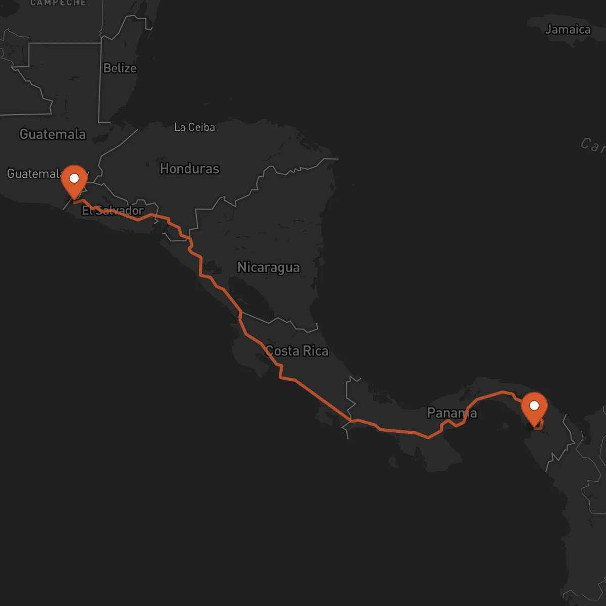 Ruta Ahuachapán - La Palma
