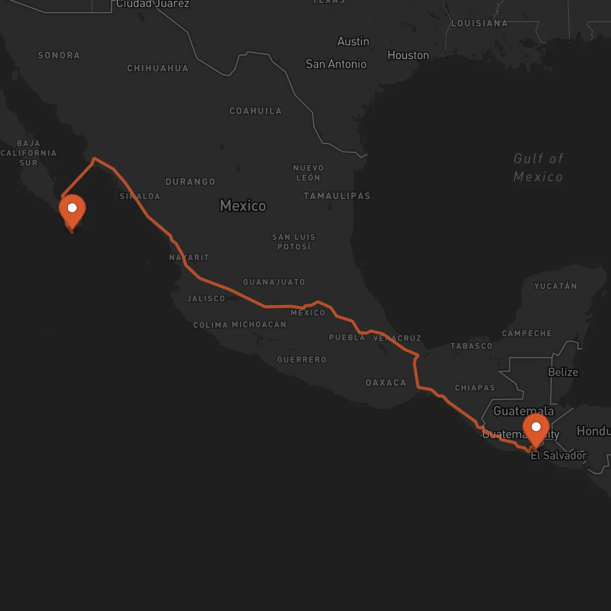 Ruta Los Cabos - Ahuachapán