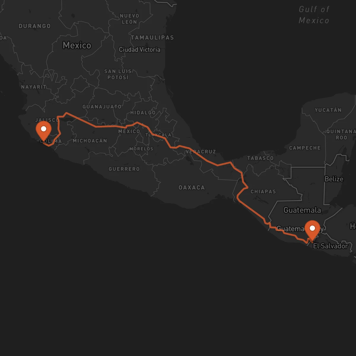 Ruta Manzanillo - Ahuachapán