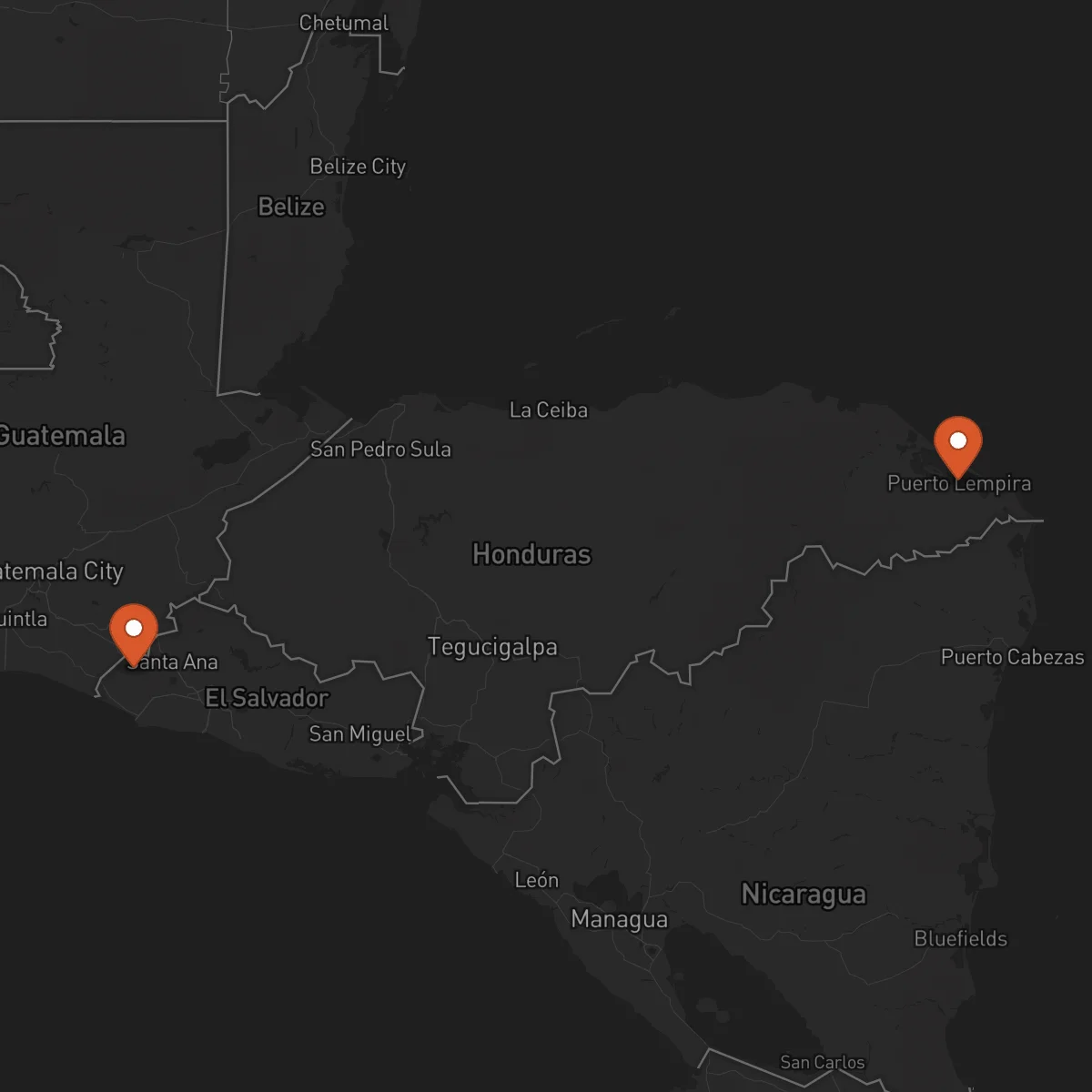 Ruta Ahuachapán - Puerto Lempira