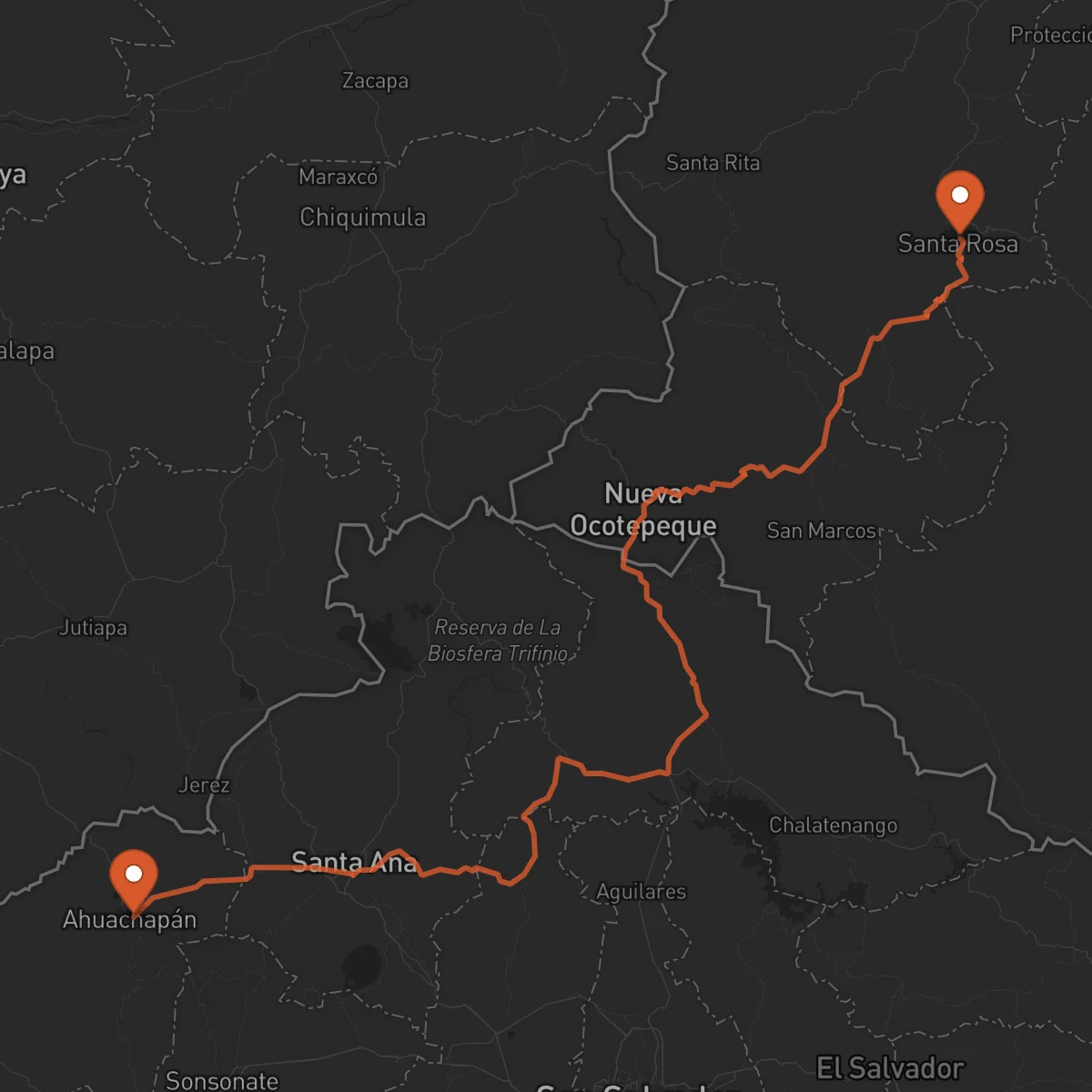 Ruta Ahuachapán - Santa Rosa de Copán