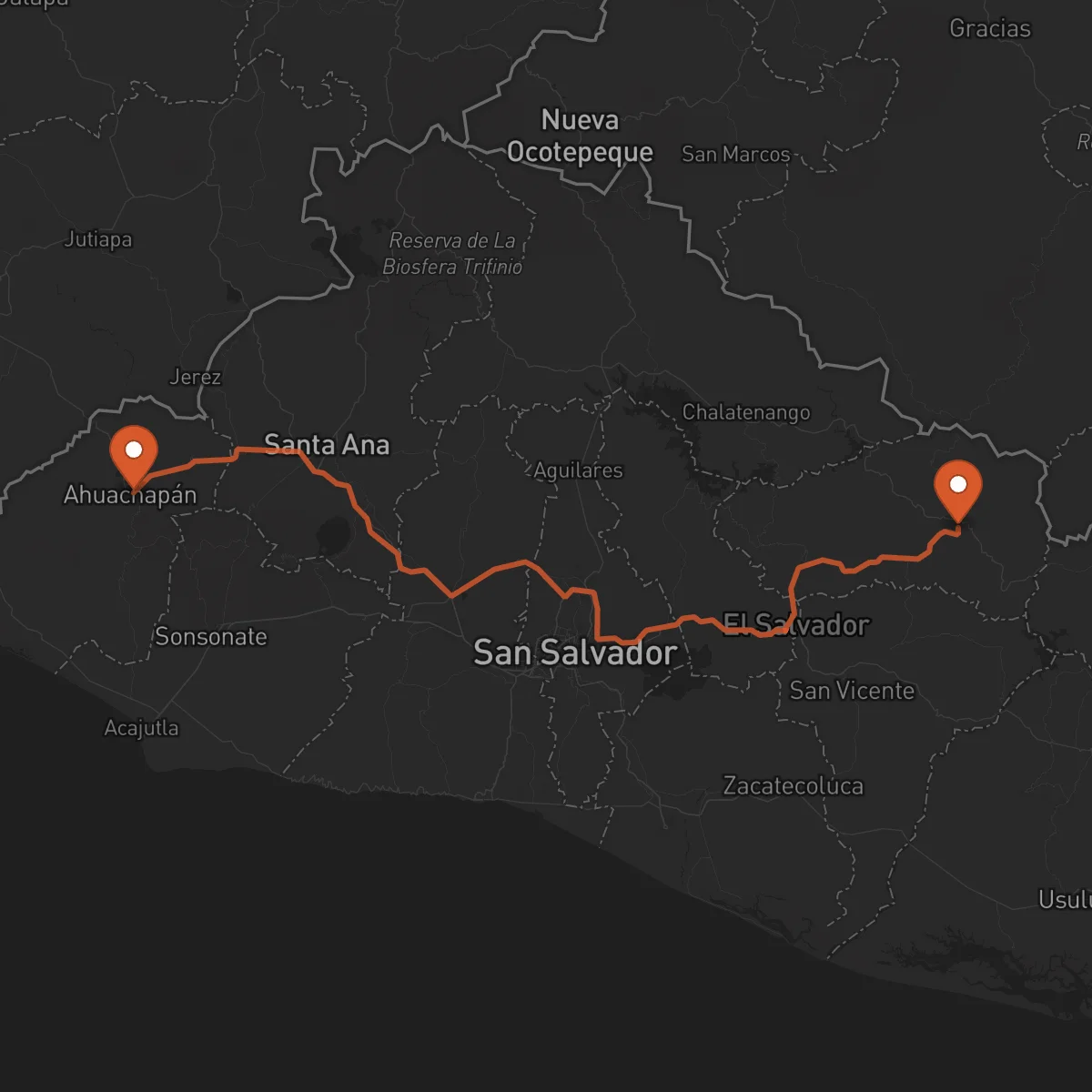 Ruta Sensuntepeque - Ahuachapán