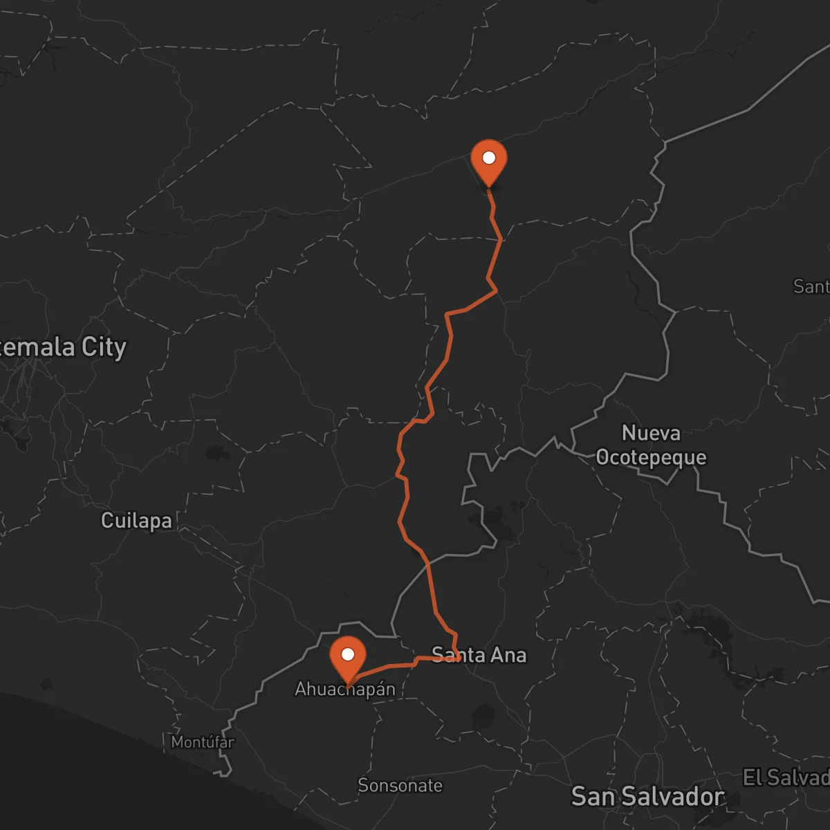 Ruta Zacapa - Ahuachapán