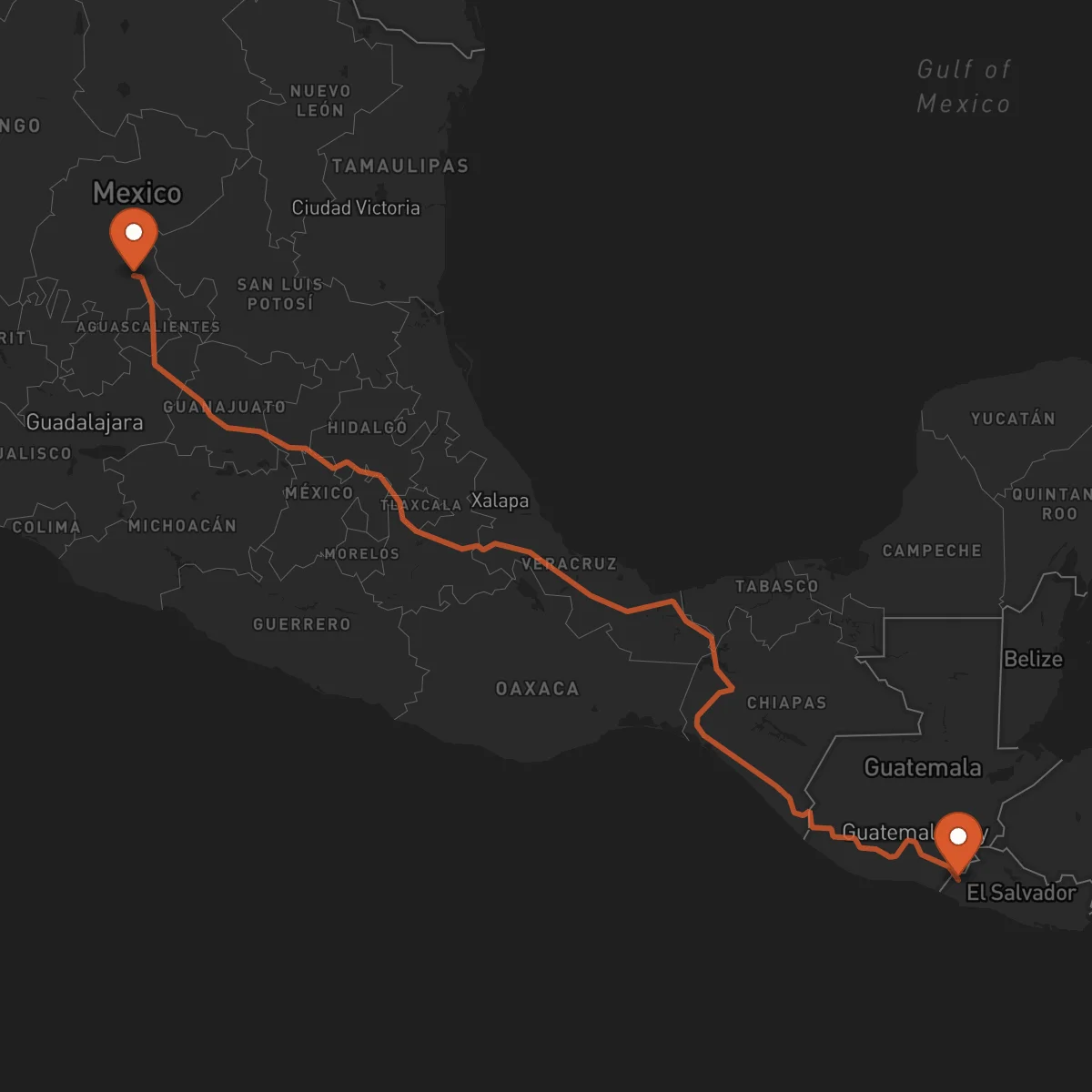 Ruta Zacatecas - Ahuachapán