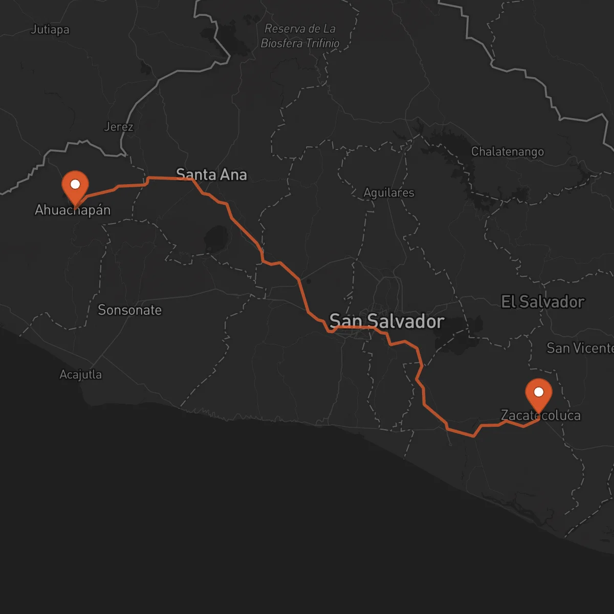Ruta Ahuachapán - Zacatecoluca