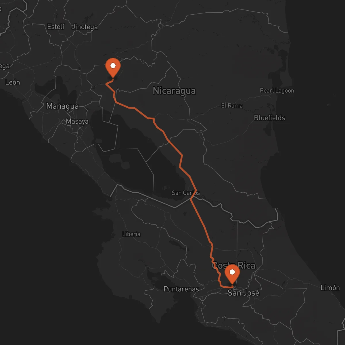 Ruta Boaco - Alajuela