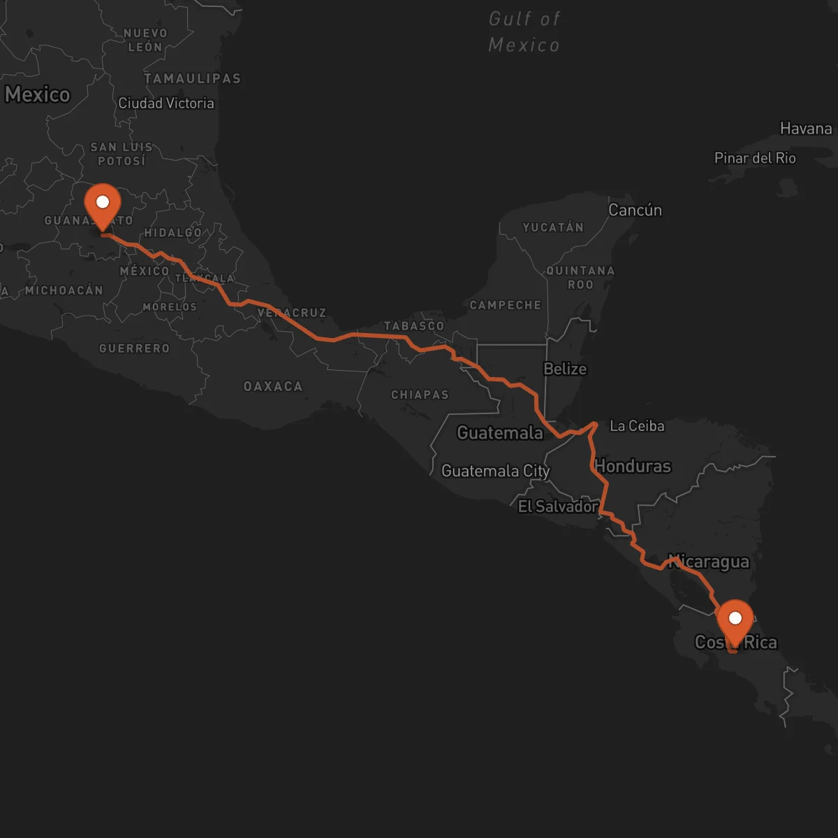Ruta Alajuela - Celaya